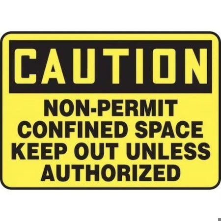 Accuform OSHA CAUTION SAFETY SIGN NONPERMIT MCSP617XP MCSP617XP
